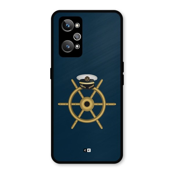 Ship Wheel And Cap Metal Back Case for Realme GT 2