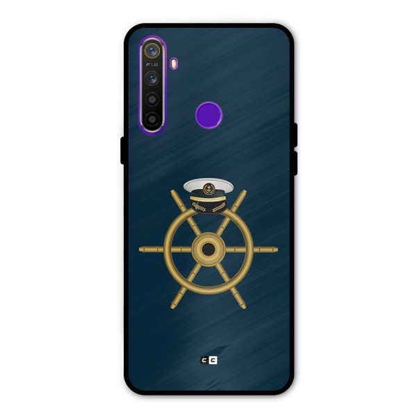 Ship Wheel And Cap Metal Back Case for Realme Narzo 10