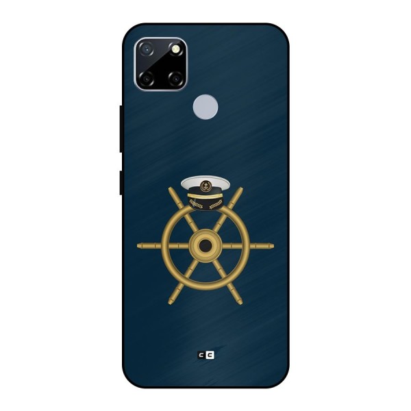 Ship Wheel And Cap Metal Back Case for Realme Narzo 30A