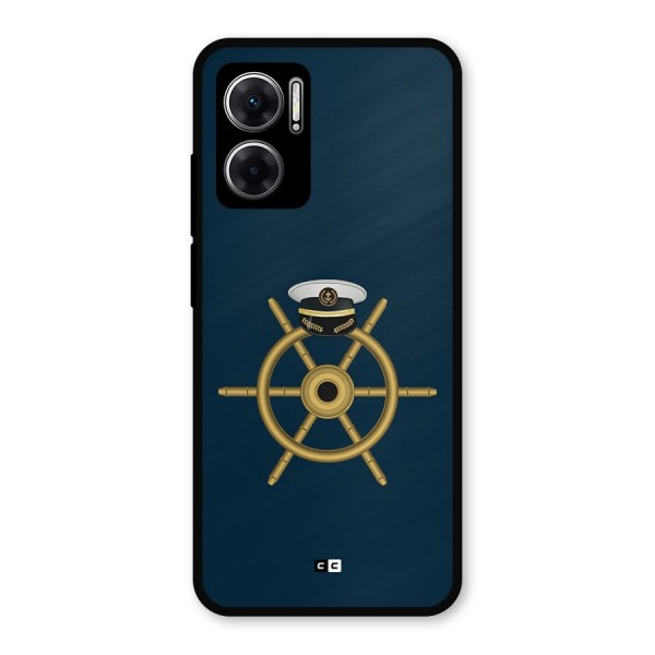 Ship Wheel And Cap Metal Back Case for Redmi 11 Prime 5G