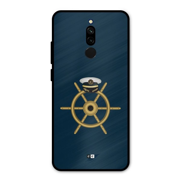 Ship Wheel And Cap Metal Back Case for Redmi 8