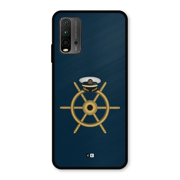 Ship Wheel And Cap Metal Back Case for Redmi 9 Power