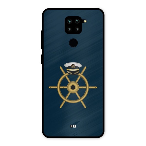 Ship Wheel And Cap Metal Back Case for Redmi Note 9