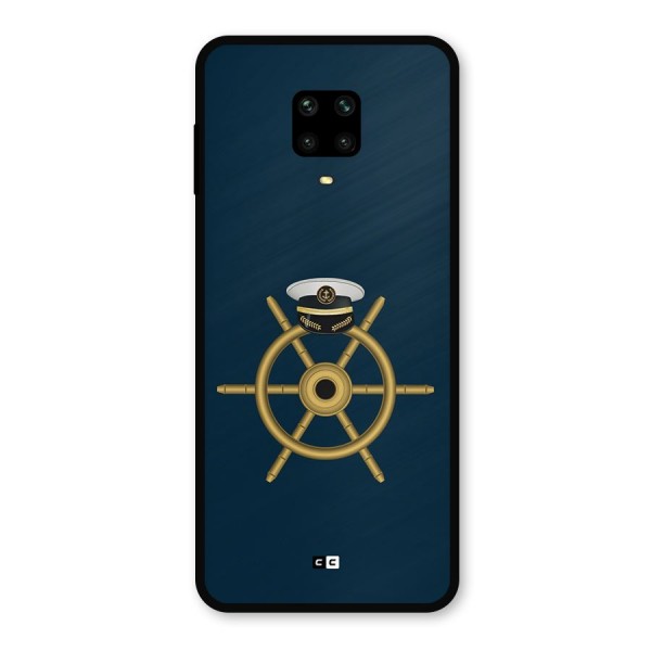 Ship Wheel And Cap Metal Back Case for Redmi Note 9 Pro