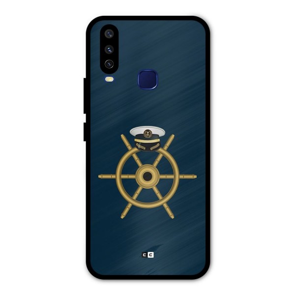 Ship Wheel And Cap Metal Back Case for Vivo V17