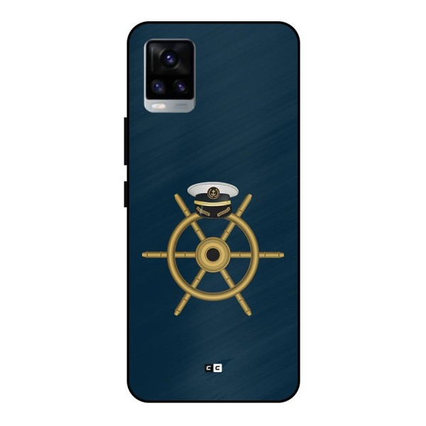 Ship Wheel And Cap Metal Back Case for Vivo V20