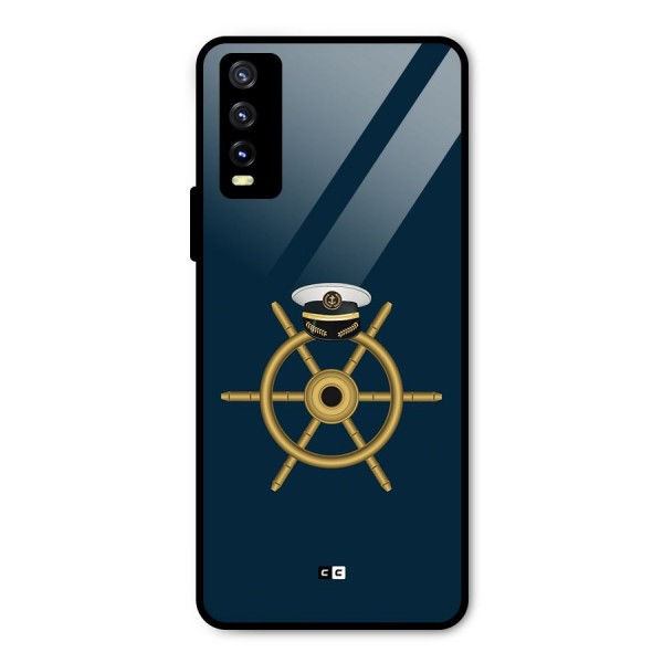 Ship Wheel And Cap Metal Back Case for Vivo Y20i