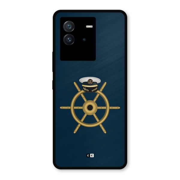 Ship Wheel And Cap Metal Back Case for iQOO Neo 6 5G