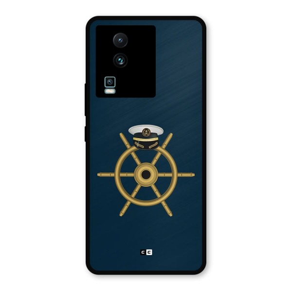 Ship Wheel And Cap Metal Back Case for iQOO Neo 7 Pro