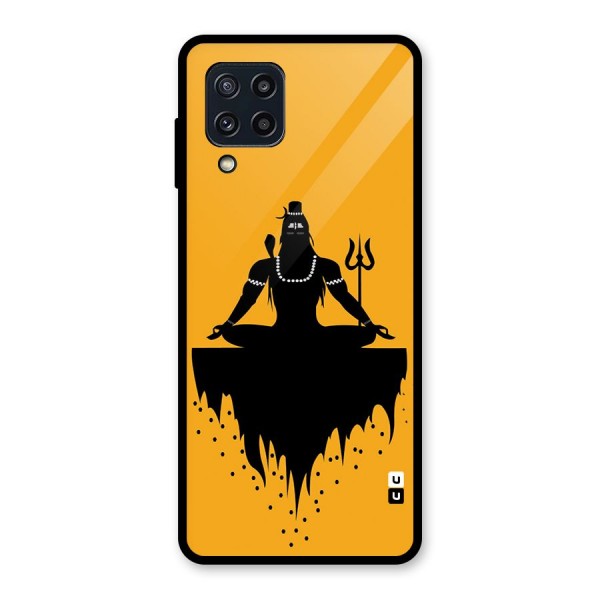 Shiva Meditation Glass Back Case for Galaxy M32