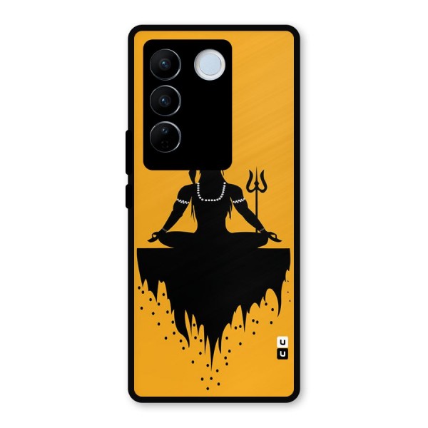 Shiva Meditation Metal Back Case for Vivo V27