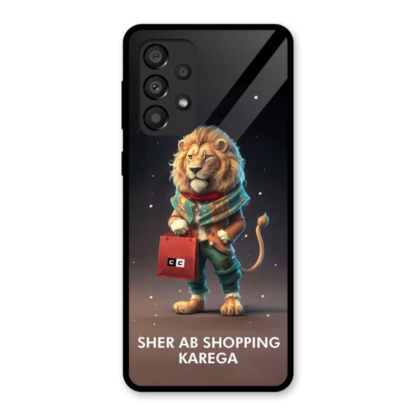 Shopping Sher Glass Back Case for Galaxy A33 5G