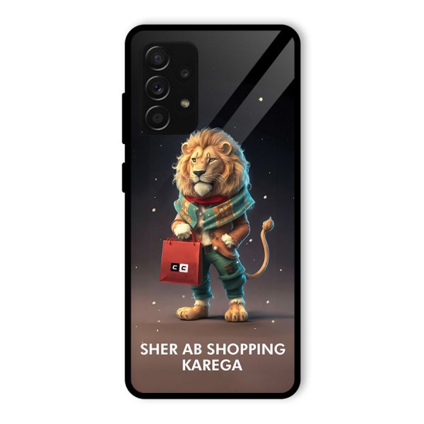 Shopping Sher Glass Back Case for Galaxy A53 5G
