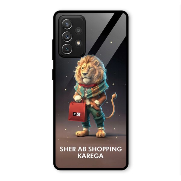Shopping Sher Glass Back Case for Galaxy A72