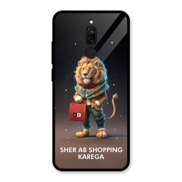 Shopping Sher Glass Back Case for Redmi 8