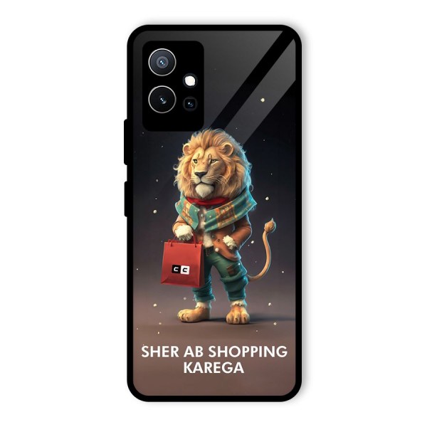 Shopping Sher Glass Back Case for Vivo T1 5G