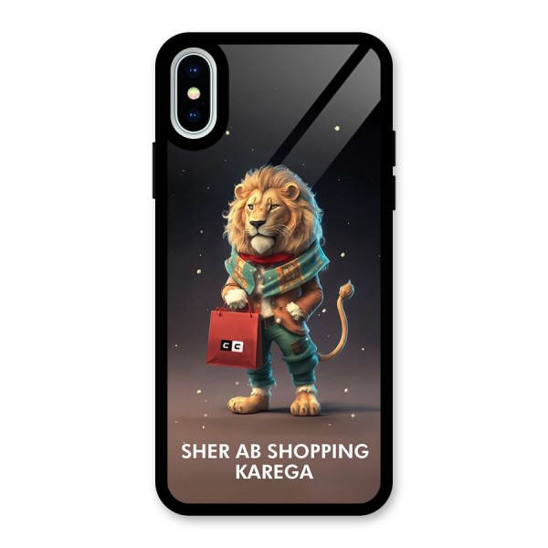 Shopping Sher Glass Back Case for iPhone X