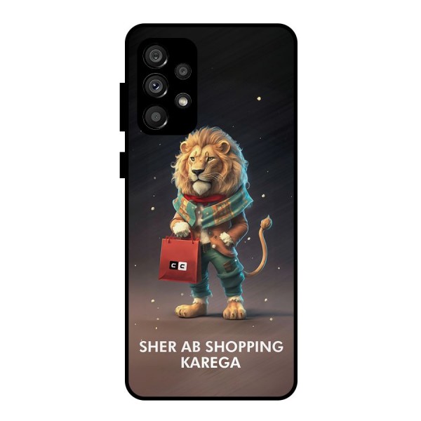 Shopping Sher Metal Back Case for Galaxy A73 5G