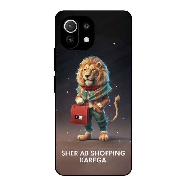 Shopping Sher Metal Back Case for Mi 11 Lite