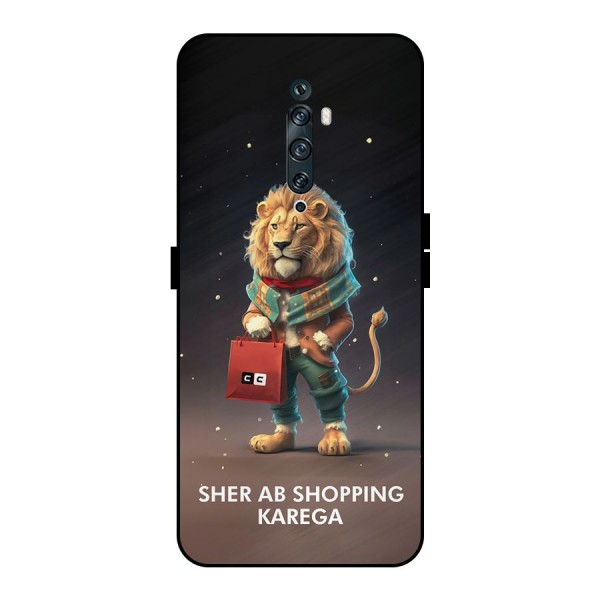 Shopping Sher Metal Back Case for Oppo Reno2 F
