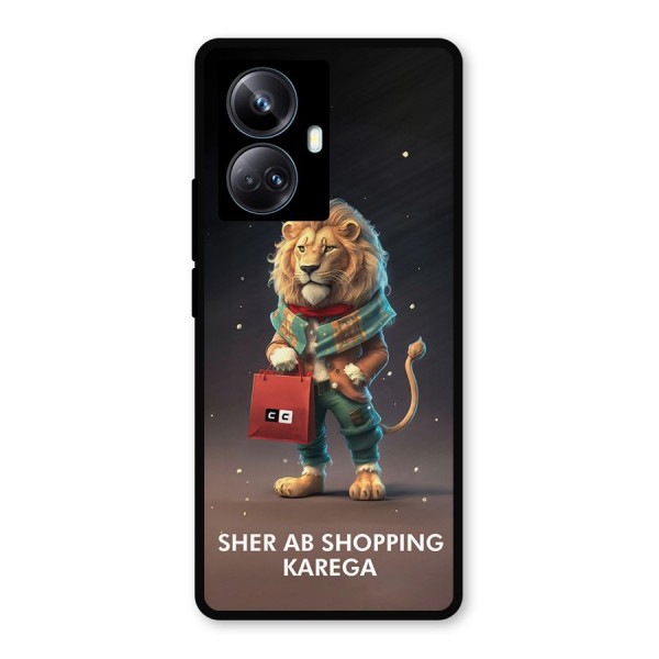 Shopping Sher Metal Back Case for Realme 10 Pro Plus