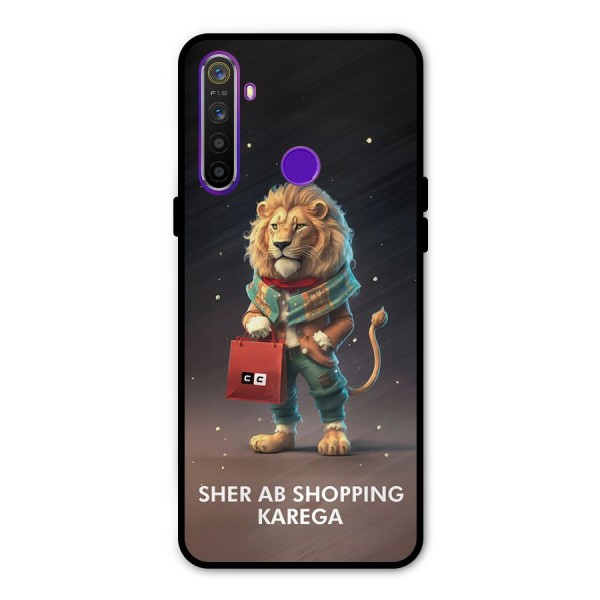 Shopping Sher Metal Back Case for Realme 5