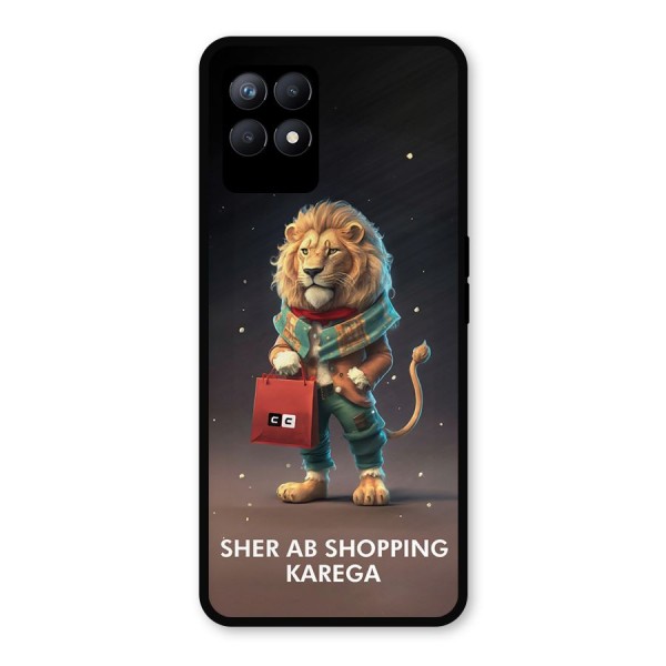 Shopping Sher Metal Back Case for Realme Narzo 50