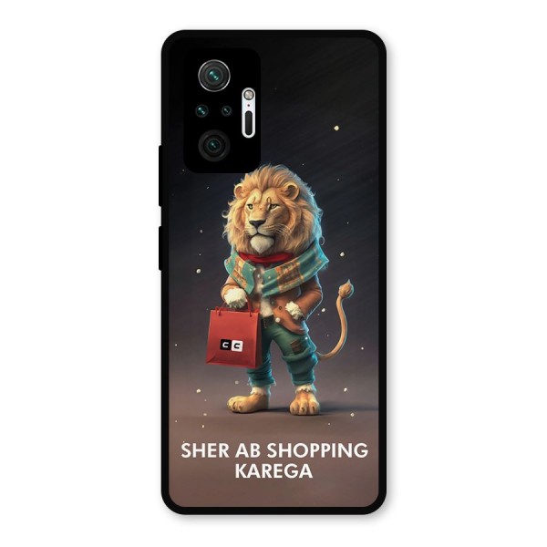 Shopping Sher Metal Back Case for Redmi Note 10 Pro Max