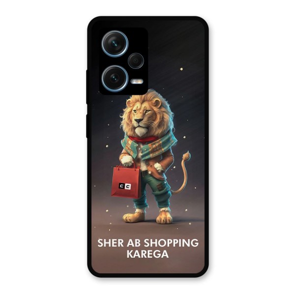 Shopping Sher Metal Back Case for Redmi Note 12 Pro Plus 5G