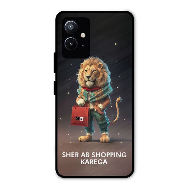 Shopping Sher Metal Back Case for Vivo T1 5G