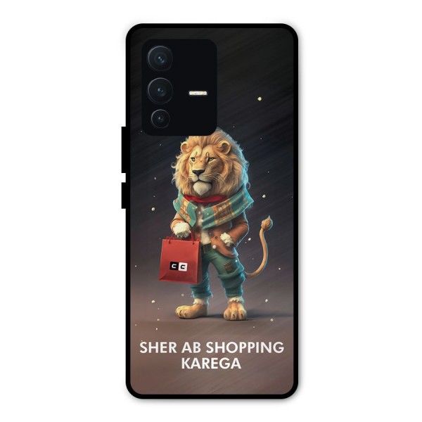 Shopping Sher Metal Back Case for Vivo V23 Pro
