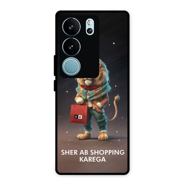 Shopping Sher Metal Back Case for Vivo V29