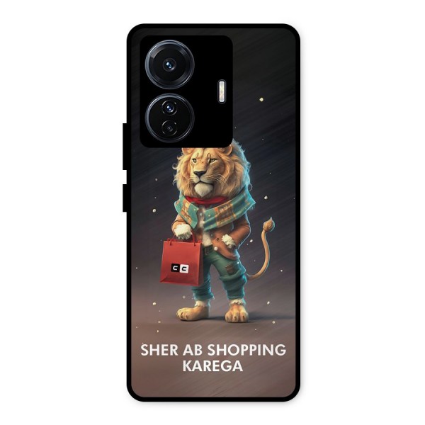 Shopping Sher Metal Back Case for iQOO Z6