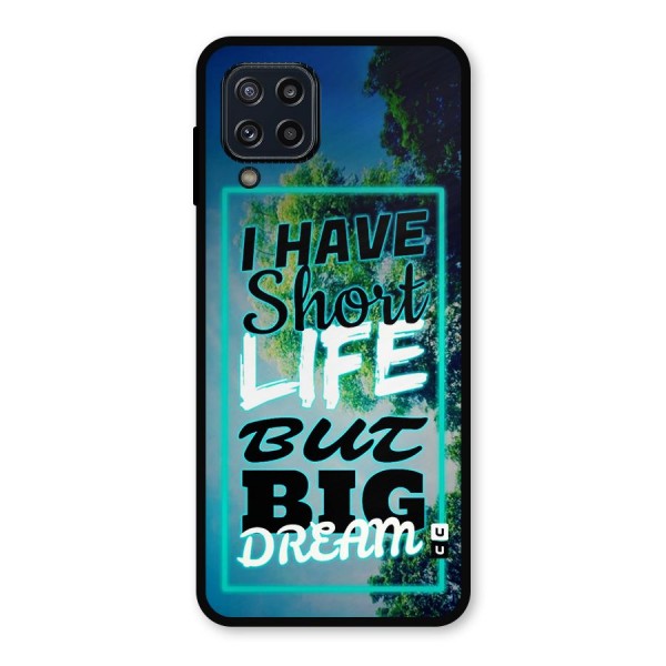 Short Life Big Dream Metal Back Case for Galaxy M32