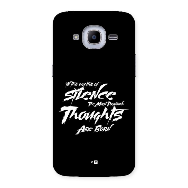 Silent Thoughts Back Case for Galaxy J2 2016