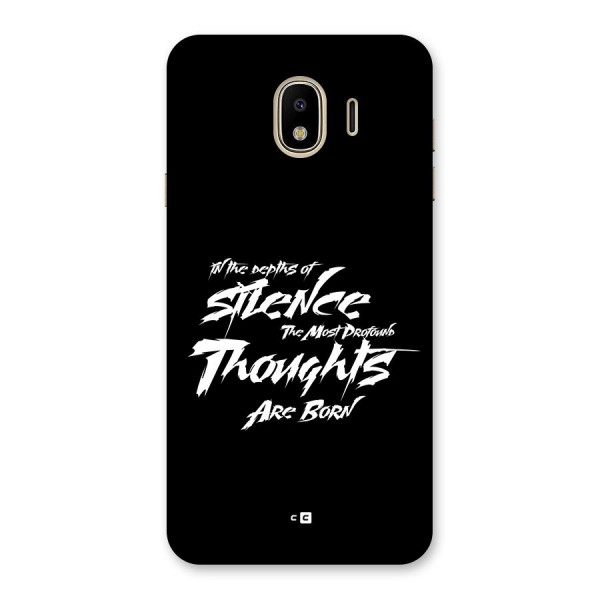 Silent Thoughts Back Case for Galaxy J4