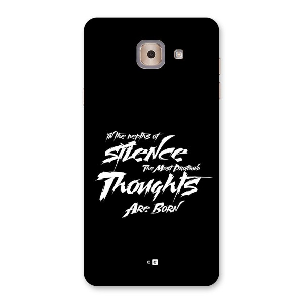 Silent Thoughts Back Case for Galaxy J7 Max