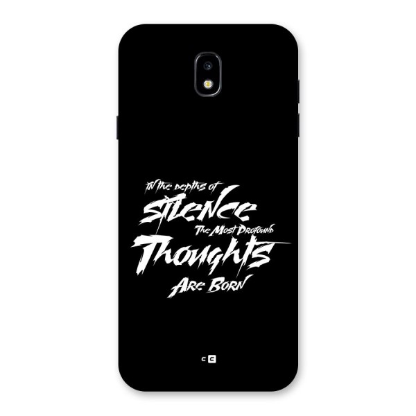 Silent Thoughts Back Case for Galaxy J7 Pro