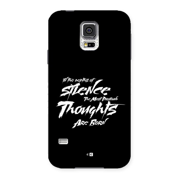 Silent Thoughts Back Case for Galaxy S5