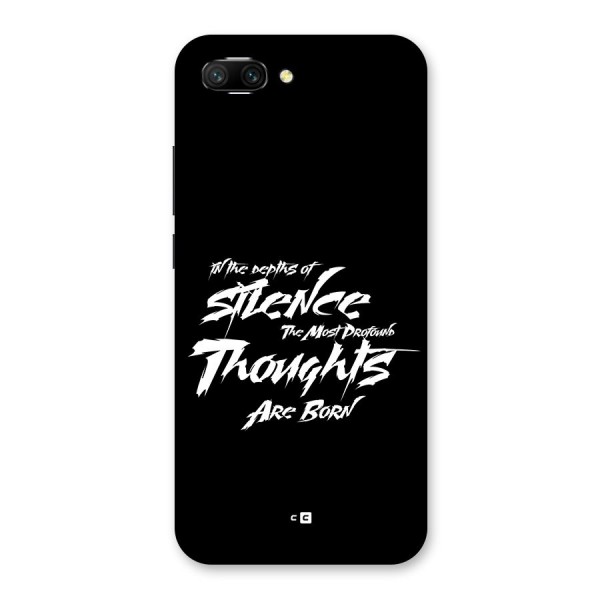 Silent Thoughts Back Case for Honor 10