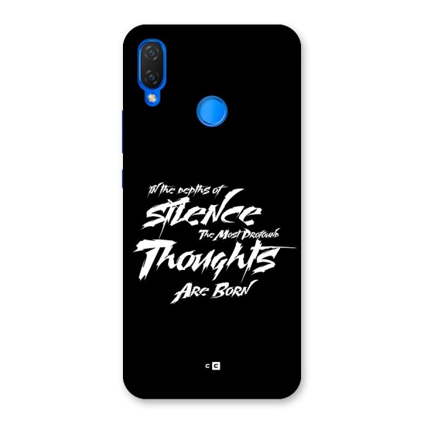 Silent Thoughts Back Case for Huawei P Smart Plus