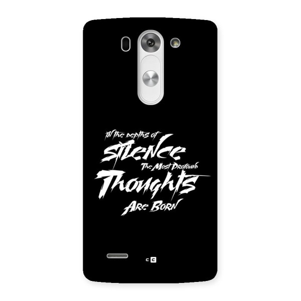 Silent Thoughts Back Case for LG G3 Beat
