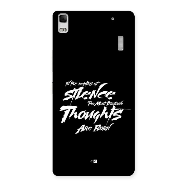 Silent Thoughts Back Case for Lenovo K3 Note