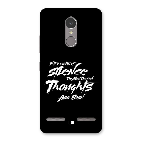 Silent Thoughts Back Case for Lenovo K6