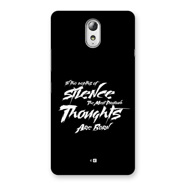 Silent Thoughts Back Case for Lenovo Vibe P1M