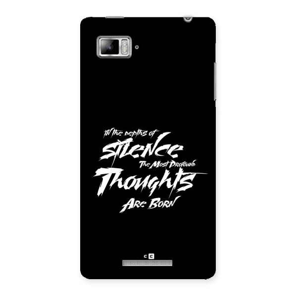 Silent Thoughts Back Case for Lenovo Vibe Z K910