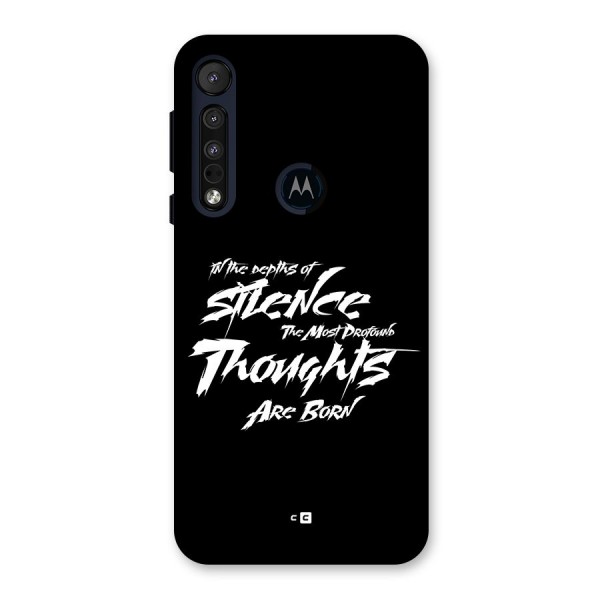 Silent Thoughts Back Case for Motorola One Macro