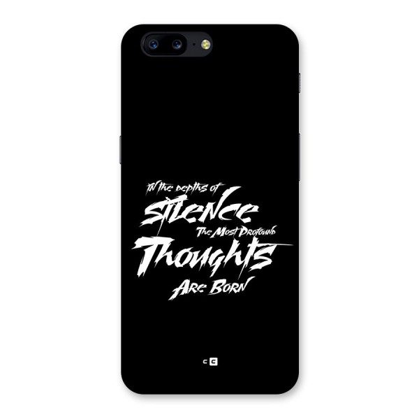 Silent Thoughts Back Case for OnePlus 5