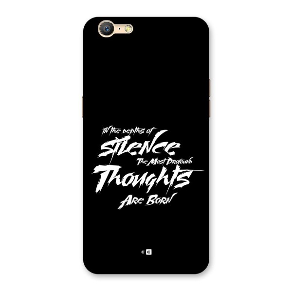 Silent Thoughts Back Case for Oppo A39