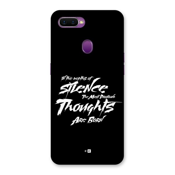 Silent Thoughts Back Case for Oppo F9